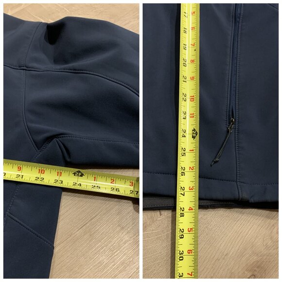 The North Face Apex Bionic Jacket Men's Large L Navy Blue Fleece Lined WindWall - Picture 8 of 8